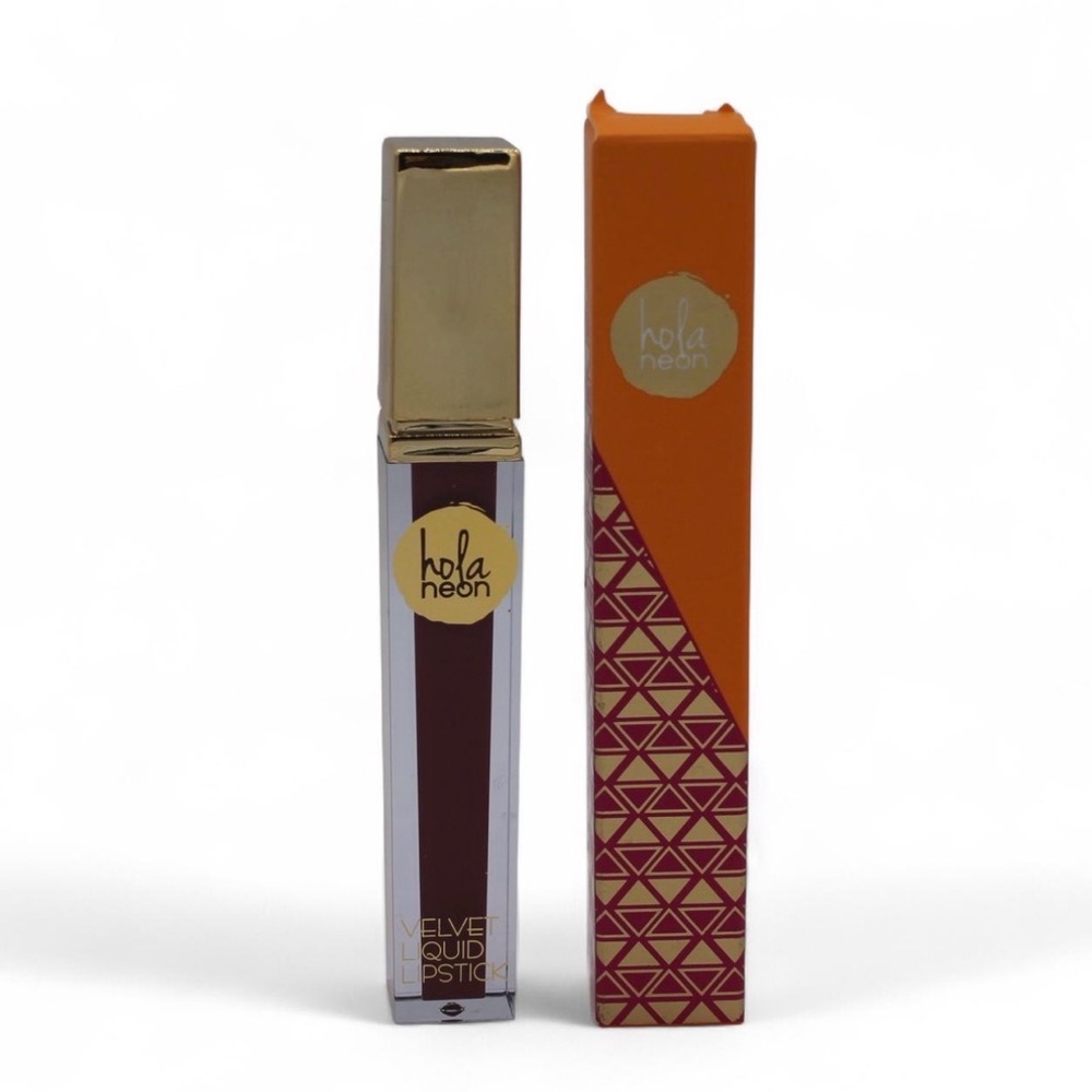 Hola Neon Velvet Liquid Lipstick - Rich Brown